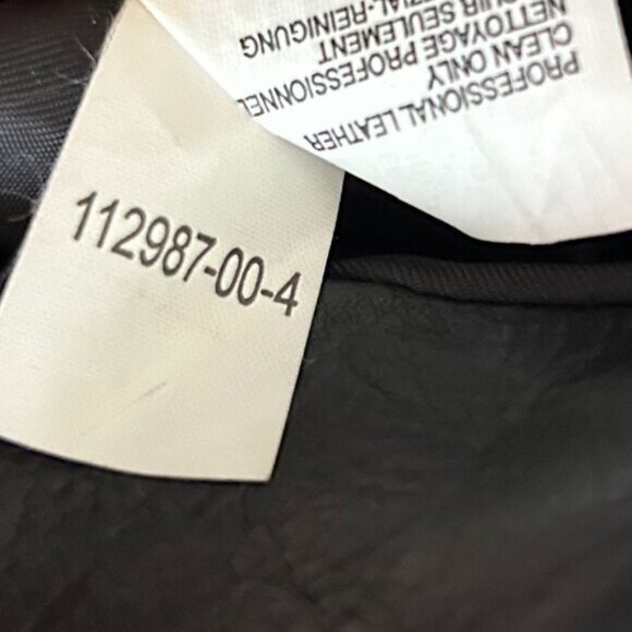 Vintage Y2K GAP Genuine Leather Blazer Jacket size M - Picture 12 of 14